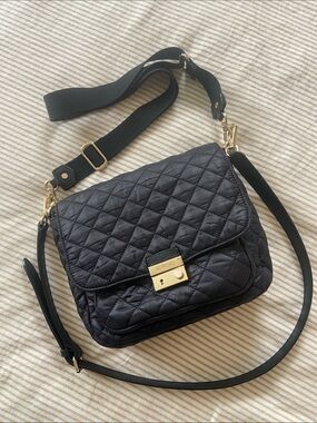 MZ Wallace Black Medium Crosby Lock Crossbody